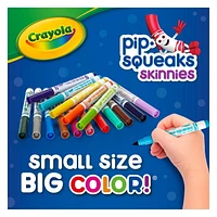 Crayola Pip-Squeaks Skinnies Washable Markers, 64 Count, 64 Skinny Washable Markers