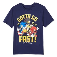 Sonic the Hedgehog Boys' Short Sleeve Tee, Sizes XS-XL