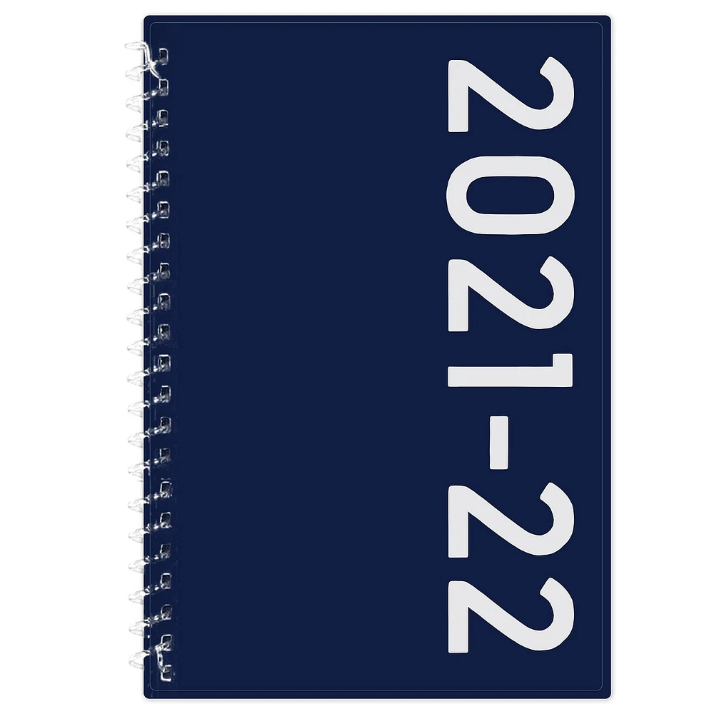 Blue Sky Varsity Navy Medium Weekly/Monthly Planner for 2021-2022