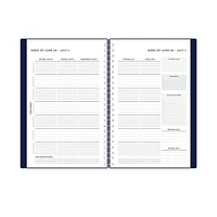 Blue Sky Varsity Navy Medium Weekly/Monthly Planner for 2021-2022