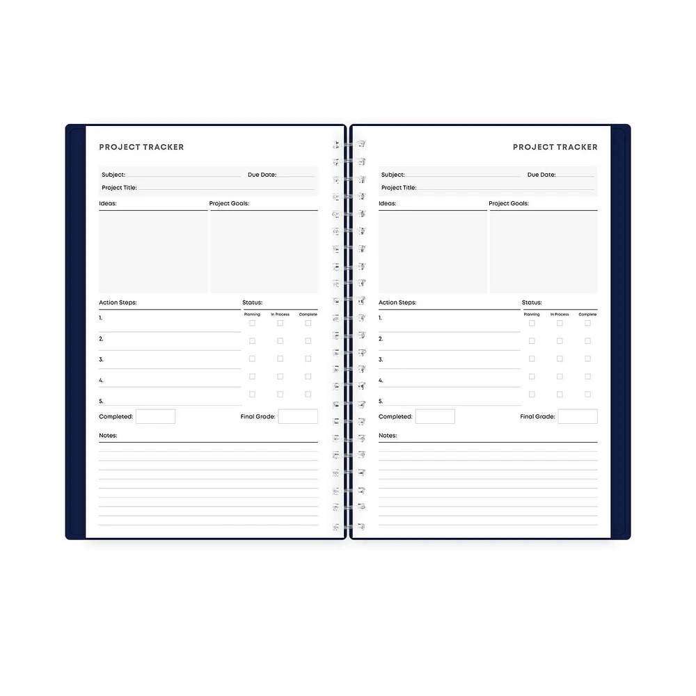 Blue Sky Varsity Navy Medium Weekly/Monthly Planner for 2021-2022