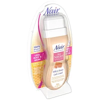 Nair Au Naturel Roll-On Sugar Wax for Dry & Sensitive Skin with Milk and Honey