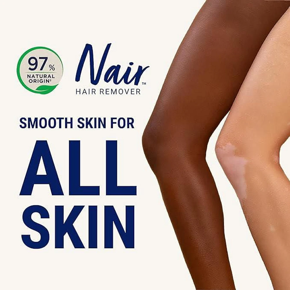 Nair Wax Ready Strips for Sensitive Skin with White Lily, 24 Wax strips + 2 Wipes