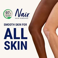 Nair Wax Ready Strips for Sensitive Skin with White Lily, 24 Wax strips + 2 Wipes