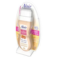 Nair Au Naturel Roll-On Sugar Wax for Dry & Sensitive Skin with Milk and Honey