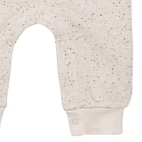 Modern Moments by Gerber - Barboteuse ample à manches longues + jambe longue - Feuilles beiges