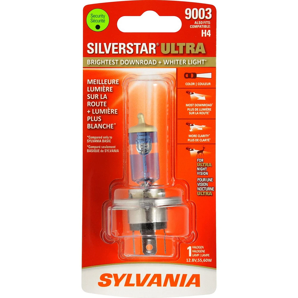 SYLVANIA 9003 SilverStar ULTRA Halogen Headlight