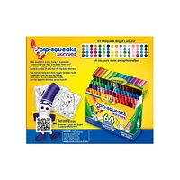 Crayola Pip-Squeaks Skinnies Washable Markers, 64 Count, 64 Skinny Washable Markers