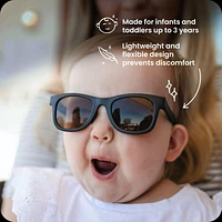 GoldBug Lunettes de soleil pour bébé pour garçons et filles, nourrissons et tout-petits, noir Lunettes de soleil Noir