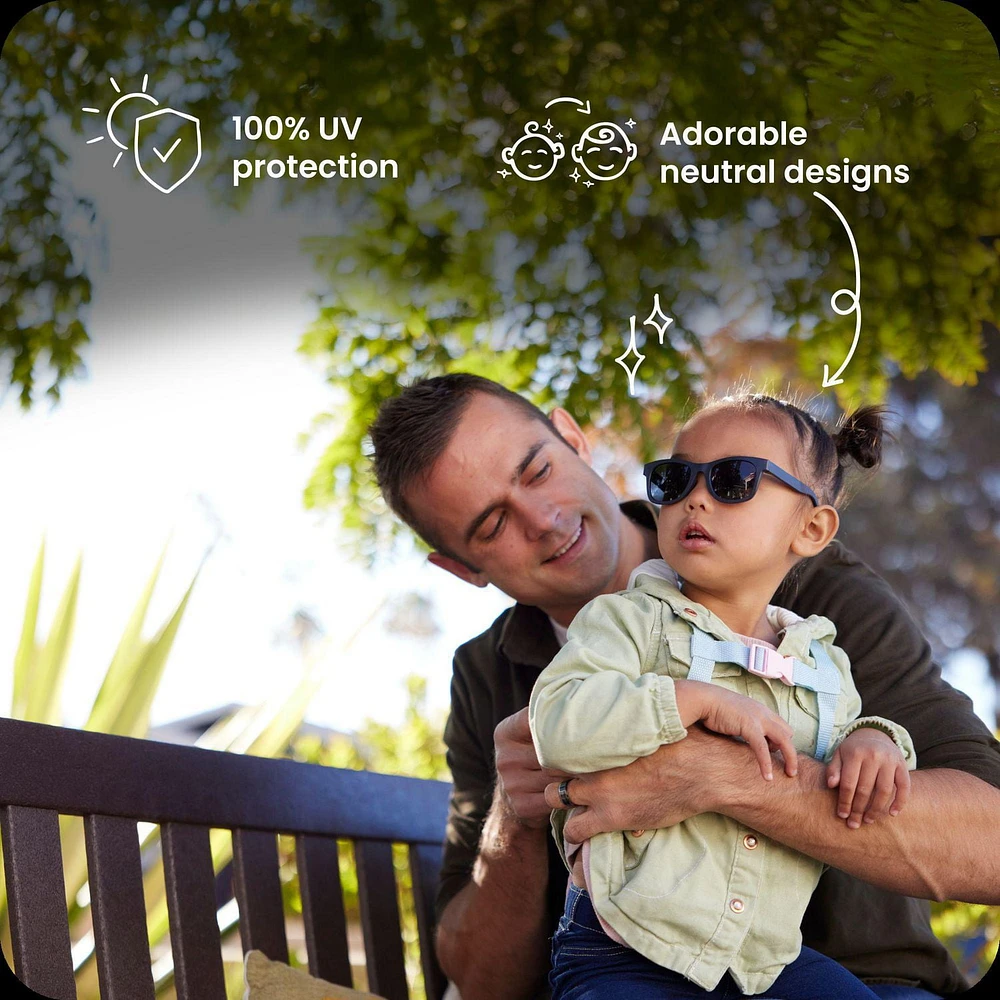 GoldBug Lunettes de soleil pour bébé pour garçons et filles, nourrissons et tout-petits, noir Lunettes de soleil Noir
