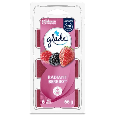 Glade® Wax Melt Air Freshener Refills, Radiant Berries, 6 Melts