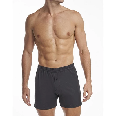 Caleçon Boxeurs en Tricot Premium Coton de Stanfield's pour Hommes en Pacquet de 2