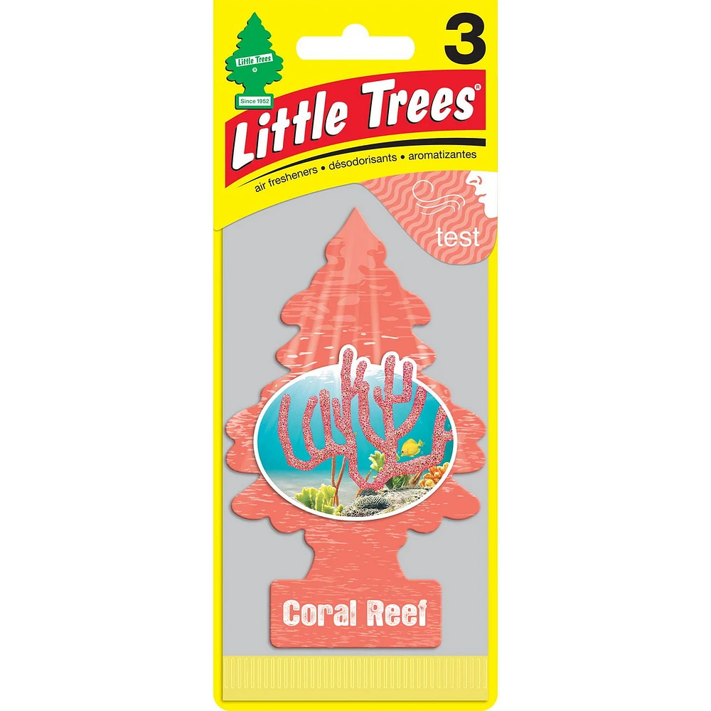 LITTLE TREES air freshener Coral Reef 3-Pack