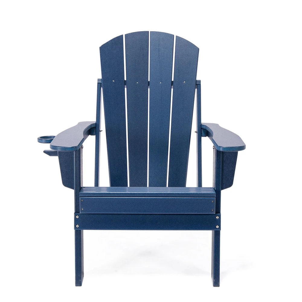 Lake Country Outdoors Dark Blue Adirondack Deck Chair