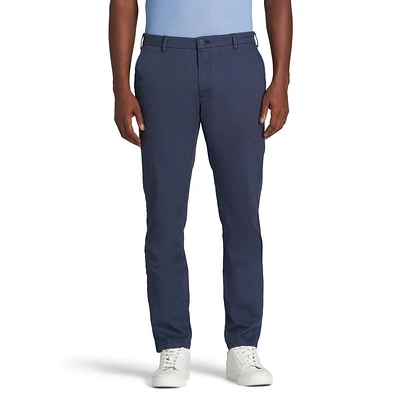 IZOD pant chino à devant plat homme