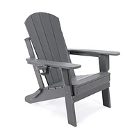 Lake Country Outdoors Grey Adirondack Deck Chair