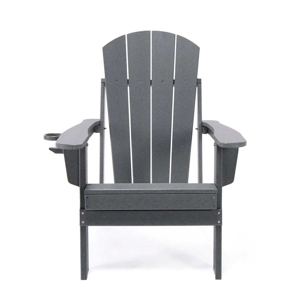 Lake Country Outdoors Grey Adirondack Deck Chair