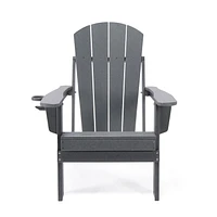 Lake Country Outdoors Grey Adirondack Deck Chair