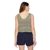 Débardeur crocheté George pour femmes Tailles TP–TTG