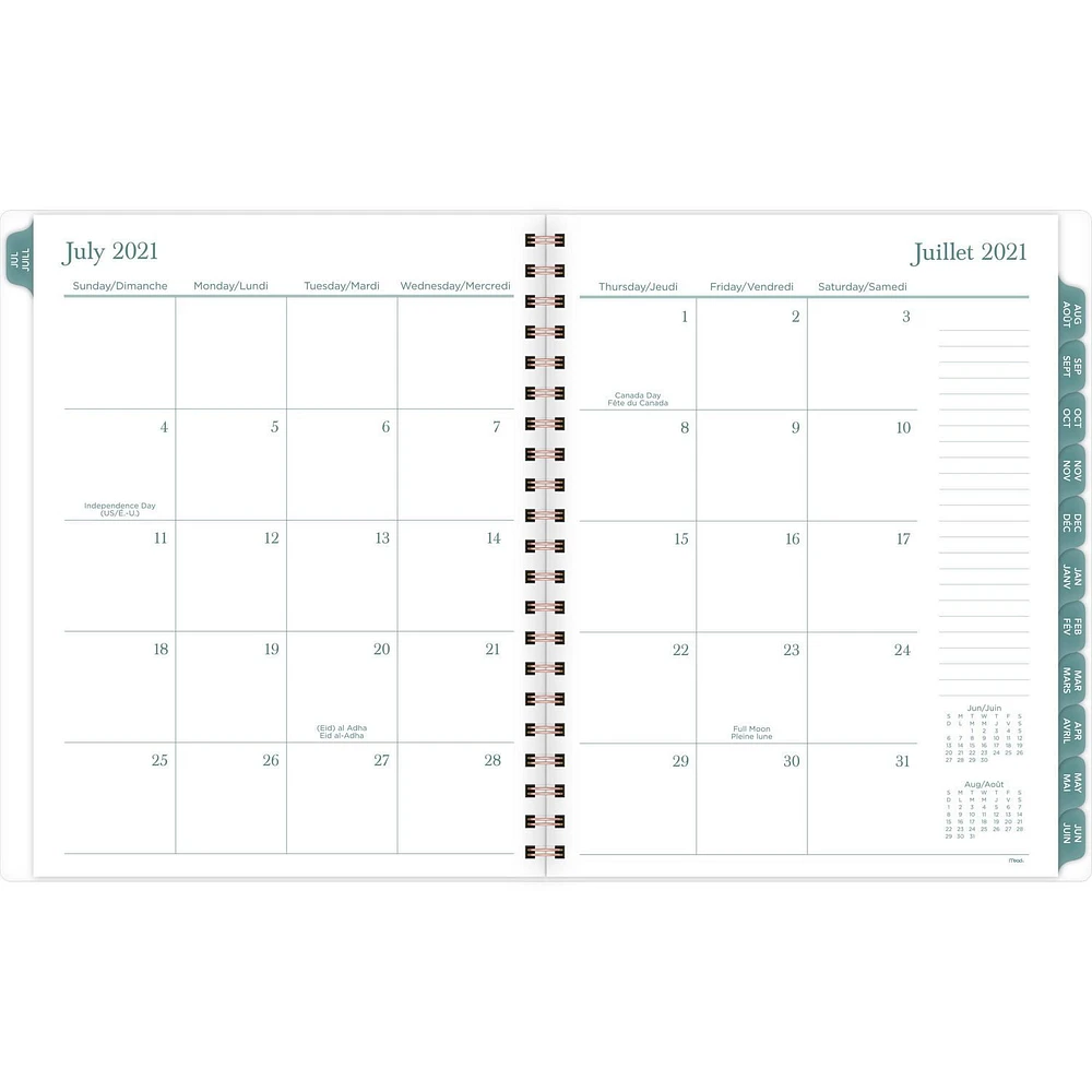 Mead White Catalina Large Planner