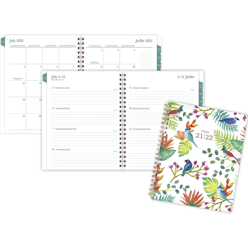 Mead White Catalina Large Planner