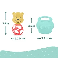 Bright Starts Disney Baby Winnie the Pooh Hunny & Shake Rattle & Teether