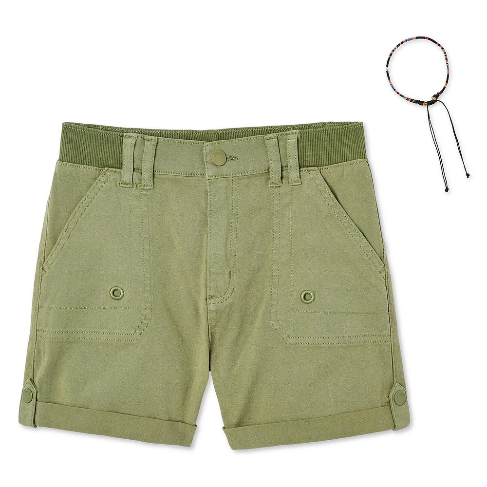 Lot de 2 shorts cargo en twill Justice pour filles