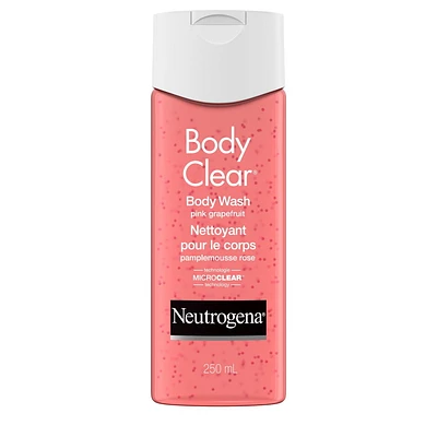 Nettoyant pour le corps Neutrogena Body Clear - dose maximale d’acide salicylique, vitamine C - sans huile - arôme de pamplemousse rose 250 ml