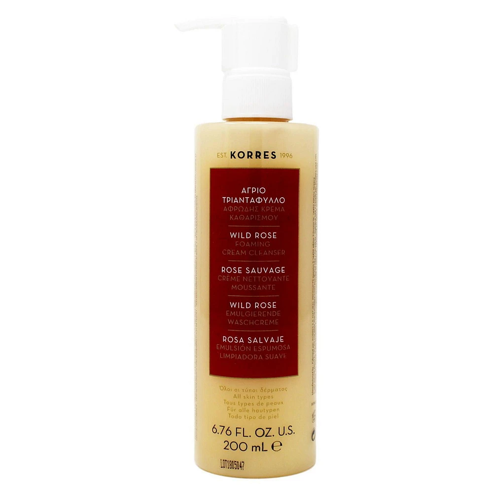 KORRES Wild Rose Foaming Cream Cleanser