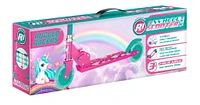 Rugged Racers Two Wheel Kids Scooter with Unicorn Design