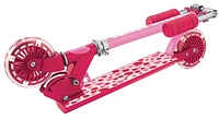 Rugged Racers Two Wheel Kids Scooter with Pink Heart Design