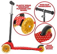 Rugged Racers Mini 3-Wheel Kids Scooter in Red Polka Dot