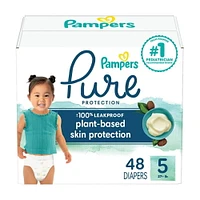 Pampers Pure Protection Diapers, Super Pack, Sizes N-6