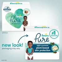 Pampers Pure Protection Diapers, Super Pack, Sizes N-6