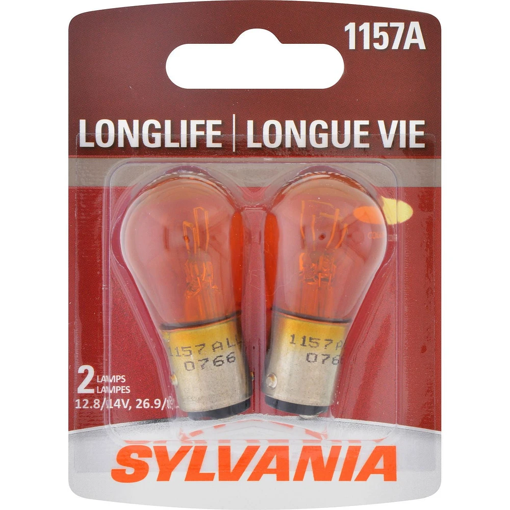 SYLVANIA 1157A Long Life Mini Bulbs, Pack of 2, 12.8 V