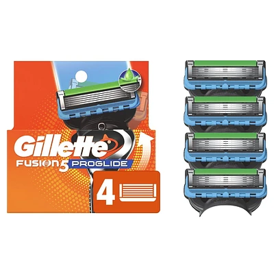 Gillette Fusion5 ProGlide Razor Refills for Men, Razor Cartridges for FlexBall Razor Handle, 5-Blade Razor Blades, Precision Trimmer for Men