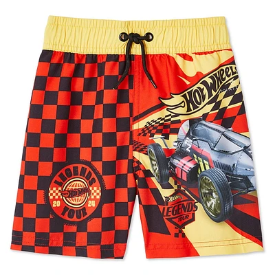 Short de bain Hot Wheels pour petits garçons Tailles 2T-5T