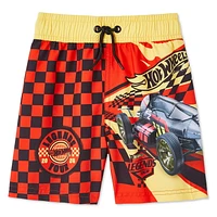 Short de bain Hot Wheels pour petits garçons Tailles 2T-5T