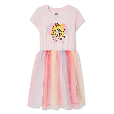 Princess Peach Girls' Tutu Dress