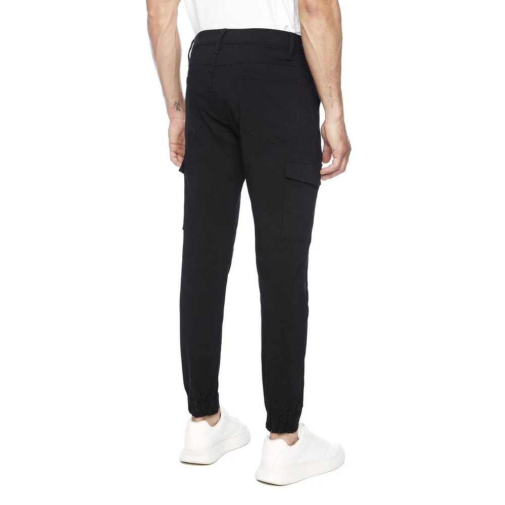 Dark Black Men's Comfort Stretch  Cargo Pant