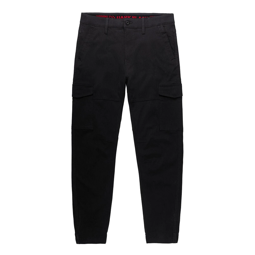 Dark Black Men's Comfort Stretch  Cargo Pant