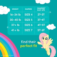 Sous-vêtements d’entraînement Pampers Easy Ups SUPER POUR FILLES 46CT