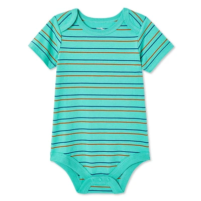 George Baby Boys' Short Sleeve Bodysuit, Sizes 0-24 months