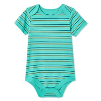 George Baby Boys' Short Sleeve Bodysuit, Sizes 0-24 months