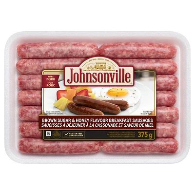 Johnsonville Saucisses a Dejeuner a la cassonade et saveur de miel 375g