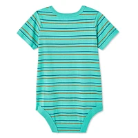George Baby Boys' Short Sleeve Bodysuit, Sizes 0-24 months