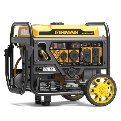 FIRMAN WH03562OF Dual Fuel Inverter Portable Generator 4400/3500W Electric Start Open Frame CO Alert