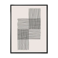 Designart Minimal Geometric Compostions Of Elementary Forms XIX FLOAT FRAME WALL ART