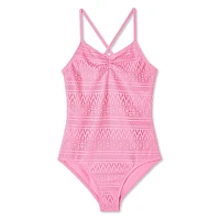 Maillot de bain 1 pièce en crochet George pour filles Tailles TP–TG