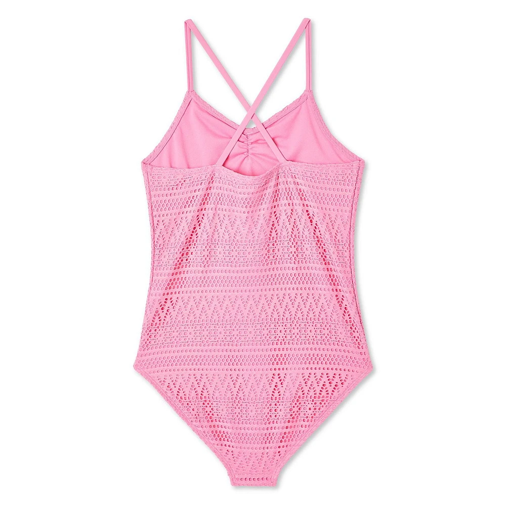 Maillot de bain 1 pièce en crochet George pour filles Tailles TP–TG